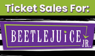 Ticket Sales art for Wilmette Children's Theater production of Beetlejuice Jr