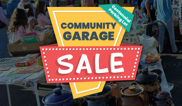 Community Garage Sale event art 2026