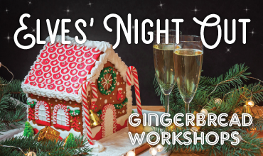 Adult Gingerbread House Workshops event art