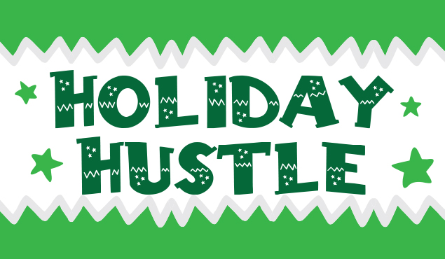 2025 Holiday Hustle fitness challenge art