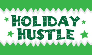 2025 Holiday Hustle fitness challenge art