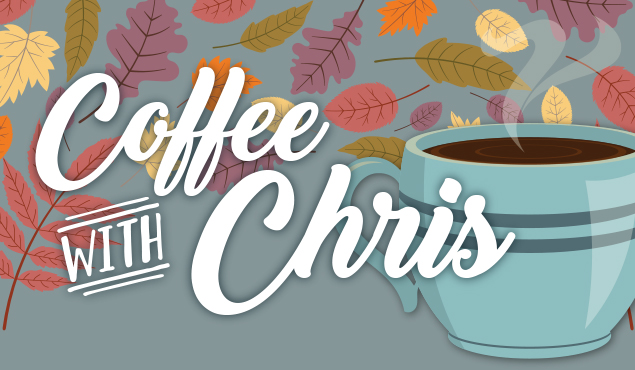 Coffee with Chris Lindgren meet & greet art