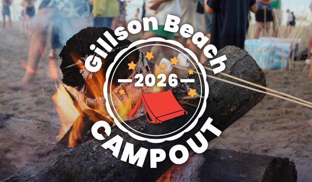 Gillson Beach Campout event art