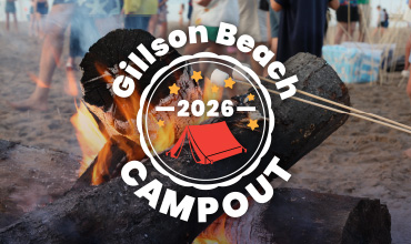 Gillson Beach Campout event art