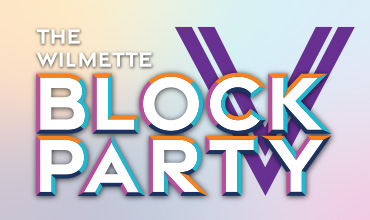 The Wilmette Block Party event art