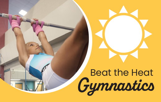 Young Gymnast learning new skills at Wilmette Gymnastics