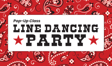 pop-up Line Dancing Party event art