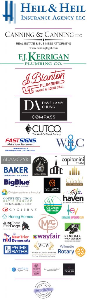 Wilmette Block Party sponsor logos