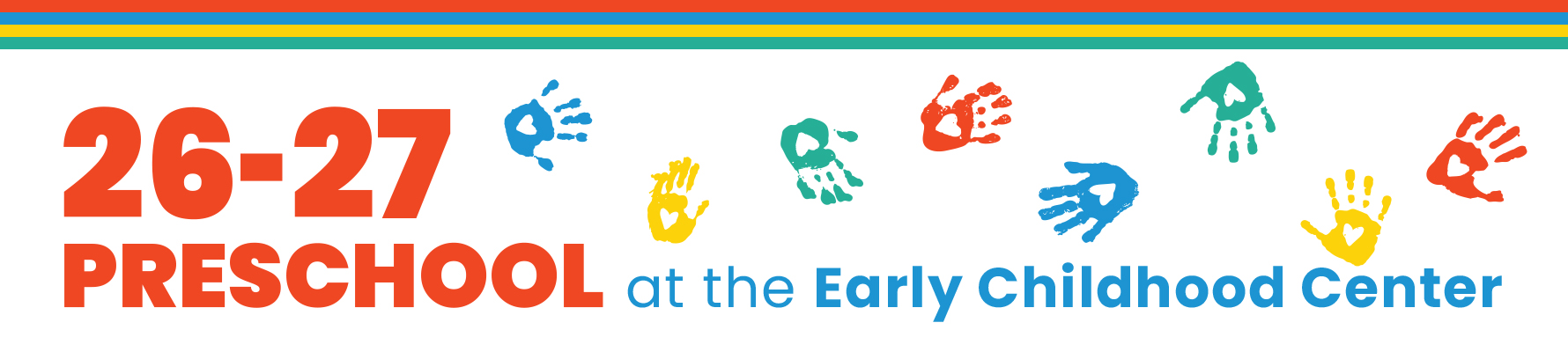 Preschool program landing page header for 26-27 school year