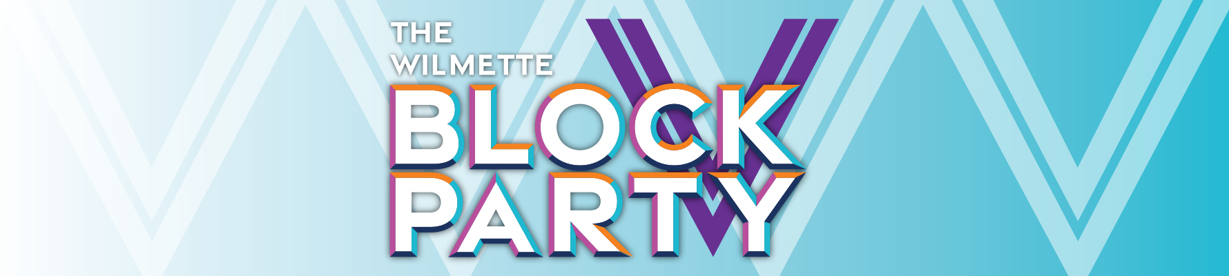 Wilmette Block Party 5th Anniversary landing page header art