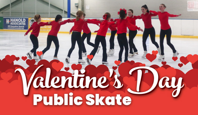 Valentine's Day Public Skate event art