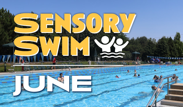 Sensory Swim event art - June
