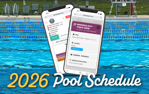 2026 Pool Announcements - schedule posted online