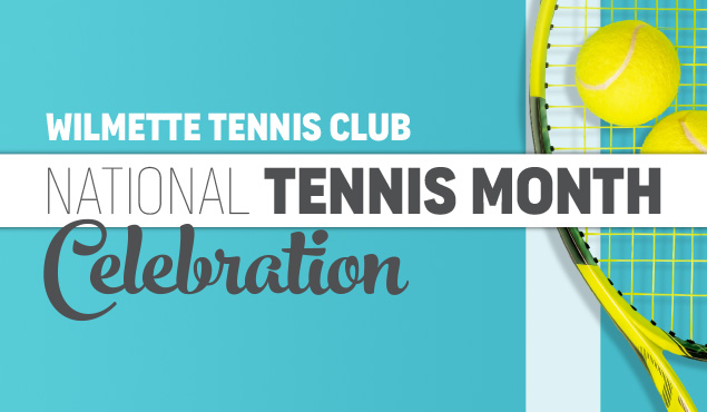 National Tennis Month Celebration event art