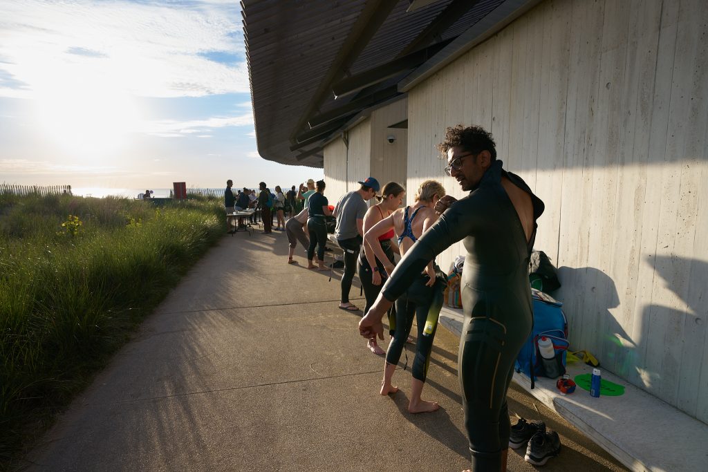Wilmette Open Water (WOW) swim 2026, Gillson beach, Wilmette Illinois