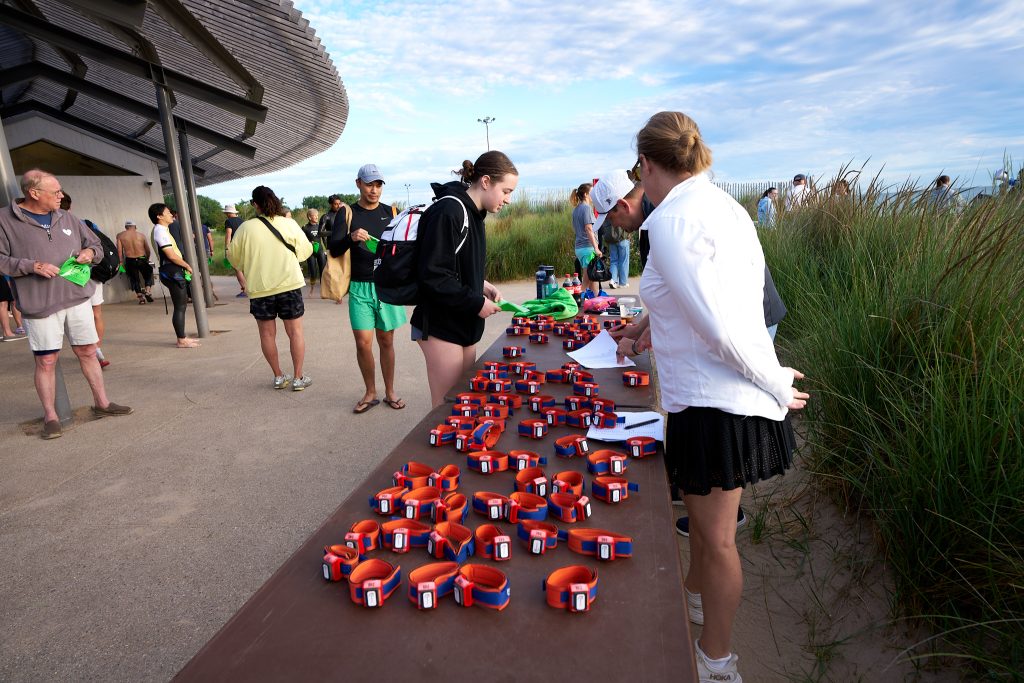 Wilmette Open Water (WOW) swim 2026, Gillson beach, Wilmette Illinois