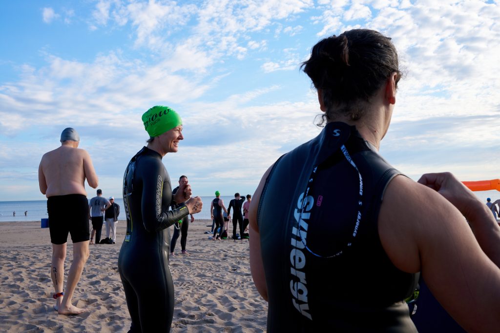 Wilmette Open Water (WOW) swim 2026, Gillson beach, Wilmette Illinois