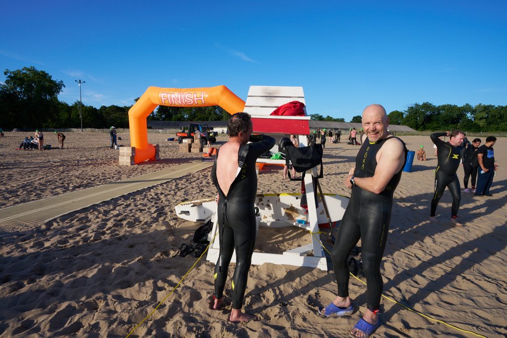 Wilmette Open Water (WOW) swim 2026, Gillson beach, Wilmette Illinois