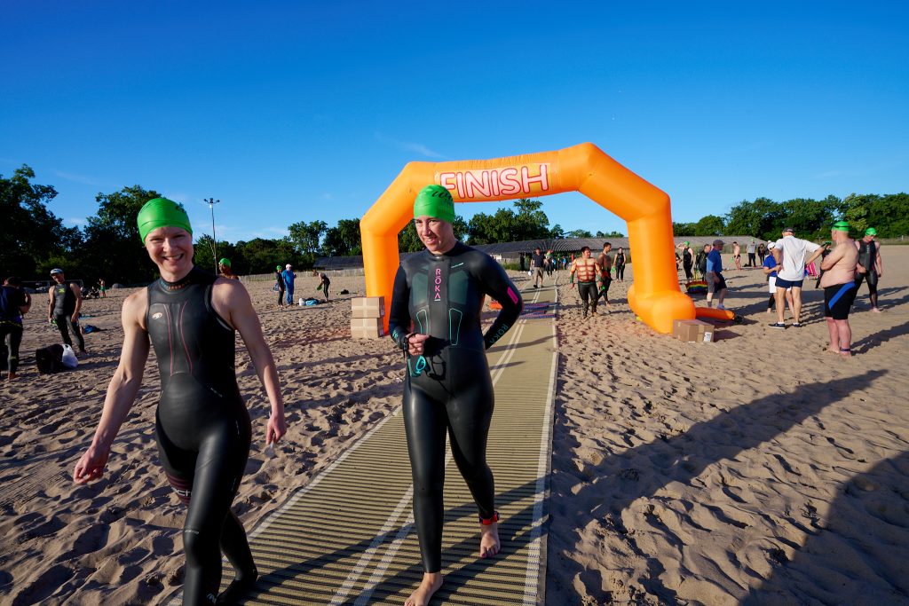 Wilmette Open Water (WOW) swim 2026, Gillson beach, Wilmette Illinois