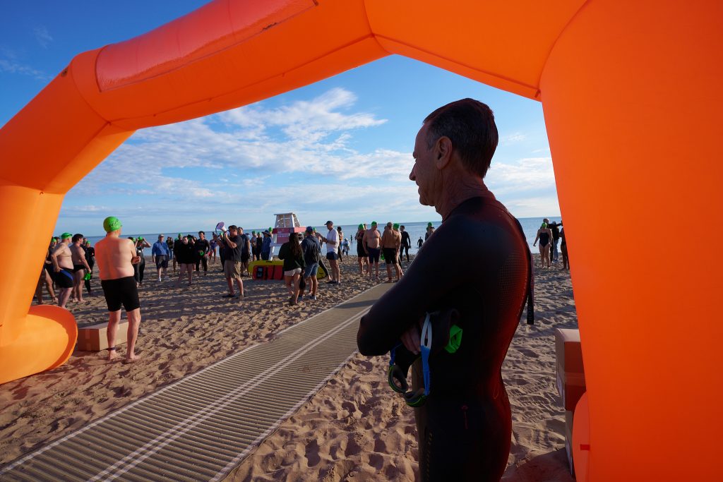 Wilmette Open Water (WOW) swim 2026, Gillson beach, Wilmette Illinois