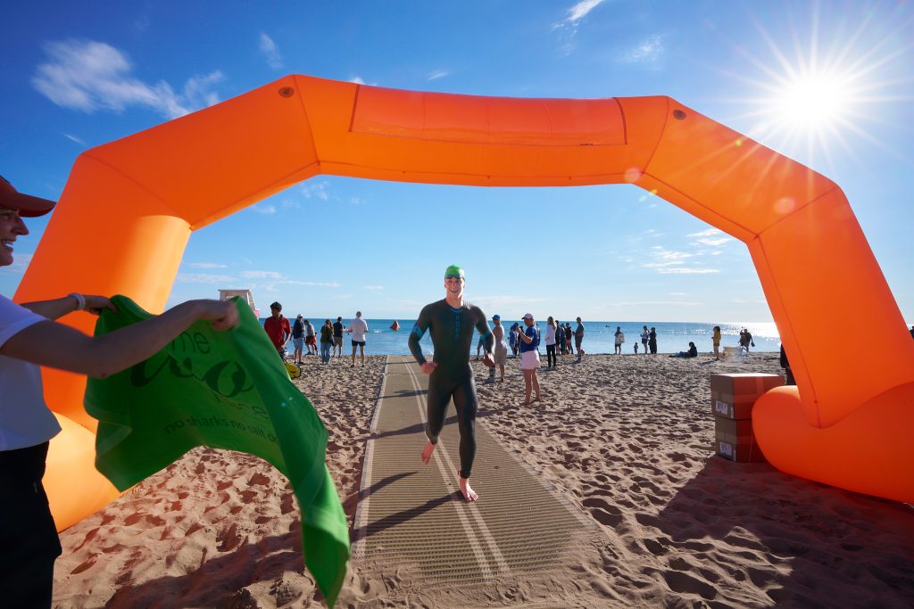 Wilmette Open Water (WOW) swim 2026, Gillson beach, Wilmette Illinois