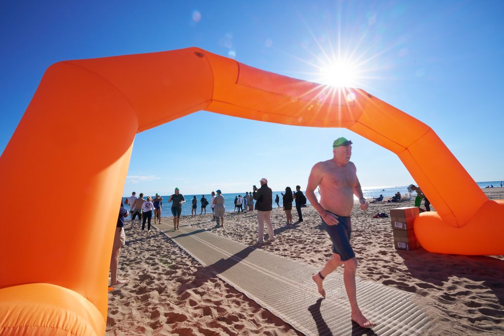 Wilmette Open Water (WOW) swim 2026, Gillson beach, Wilmette Illinois