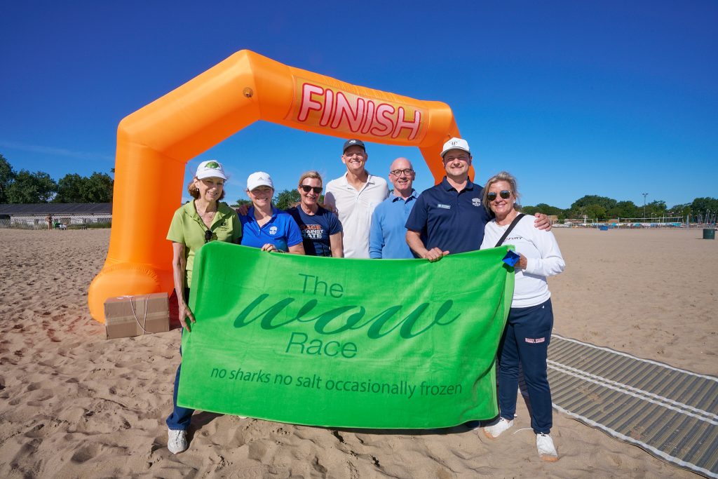 Wilmette Open Water (WOW) swim 2026, Gillson beach, Wilmette Illinois