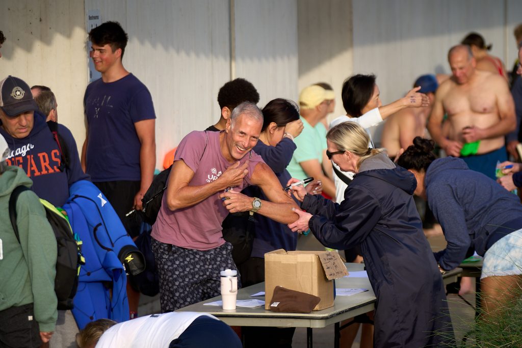 Wilmette Open Water (WOW) swim 2026, Gillson beach, Wilmette Illinois