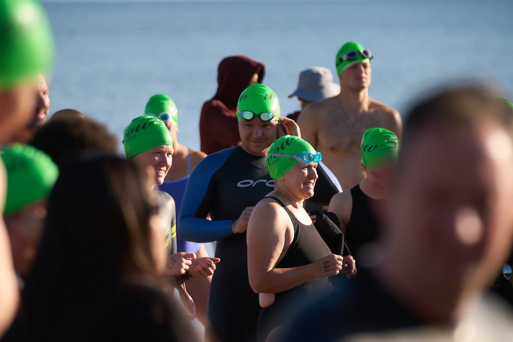 Wilmette Open Water (WOW) swim 2026, Gillson beach, Wilmette Illinois