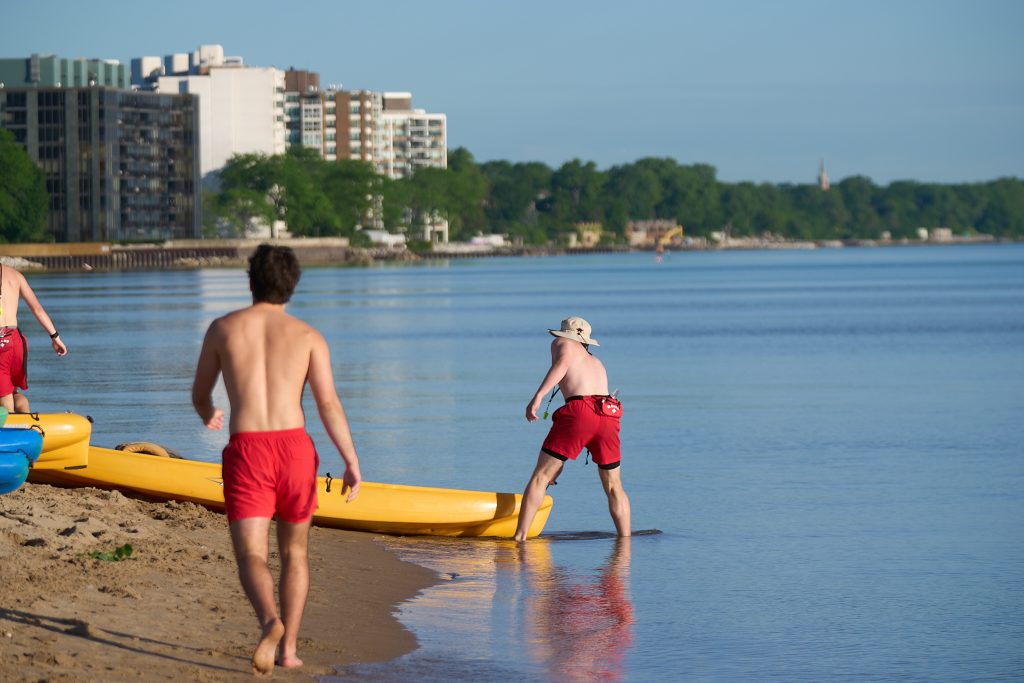 Wilmette Open Water (WOW) swim 2026, Gillson beach, Wilmette Illinois