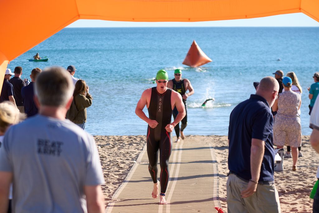 Wilmette Open Water (WOW) swim 2026, Gillson beach, Wilmette Illinois