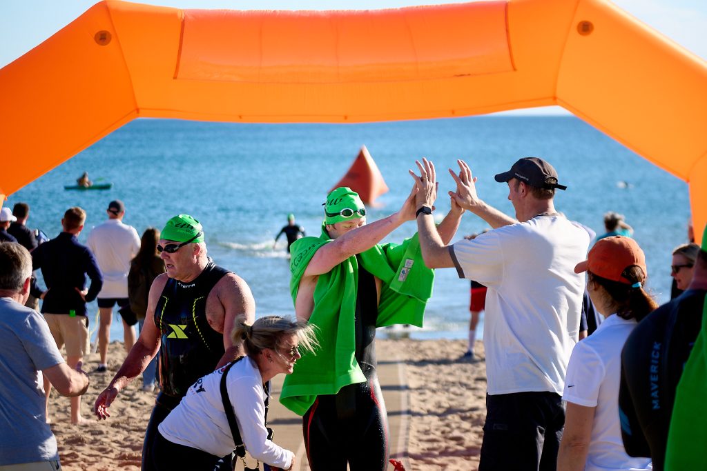 Wilmette Open Water (WOW) swim 2026, Gillson beach, Wilmette Illinois