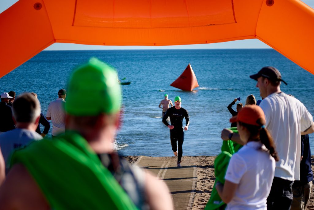 Wilmette Open Water (WOW) swim 2026, Gillson beach, Wilmette Illinois