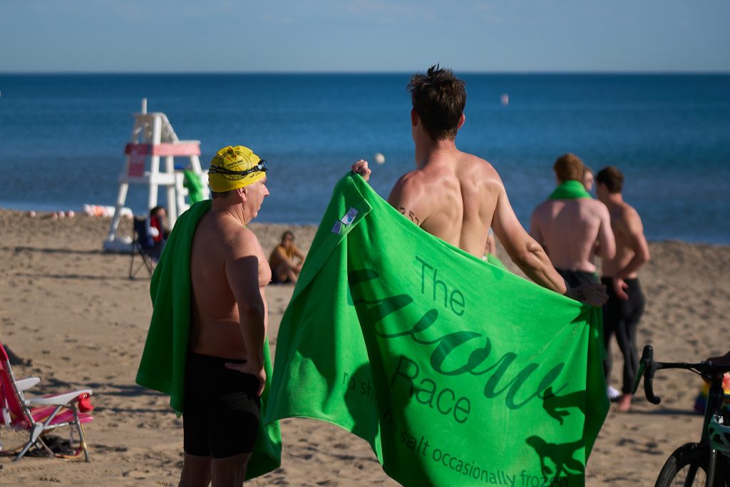 Wilmette Open Water (WOW) swim 2026, Gillson beach, Wilmette Illinois