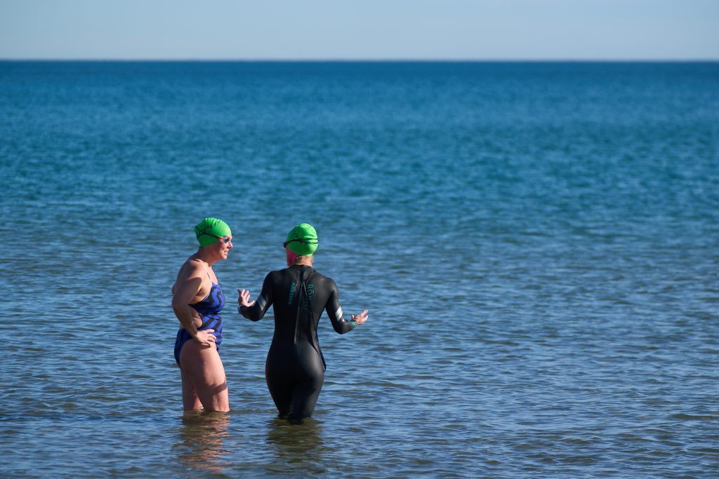 Wilmette Open Water (WOW) swim 2026, Gillson beach, Wilmette Illinois