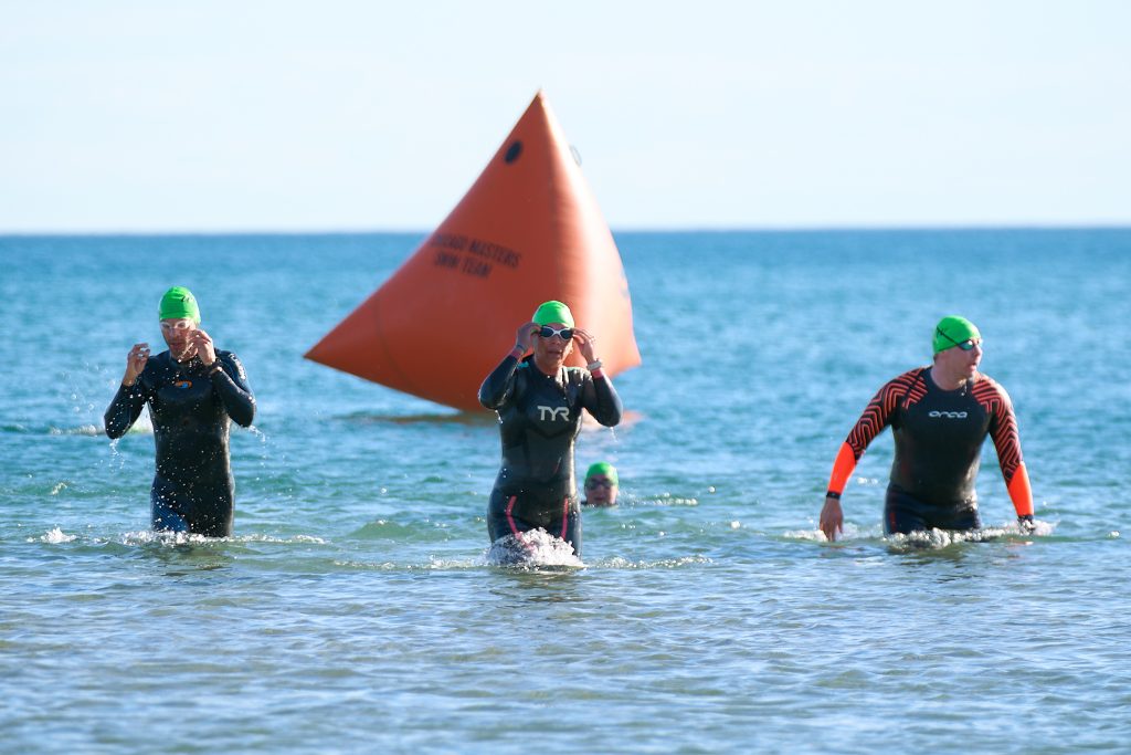 Wilmette Open Water (WOW) swim 2026, Gillson beach, Wilmette Illinois