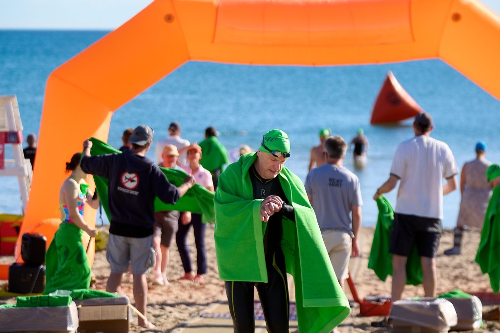 Wilmette Open Water (WOW) swim 2026, Gillson beach, Wilmette Illinois
