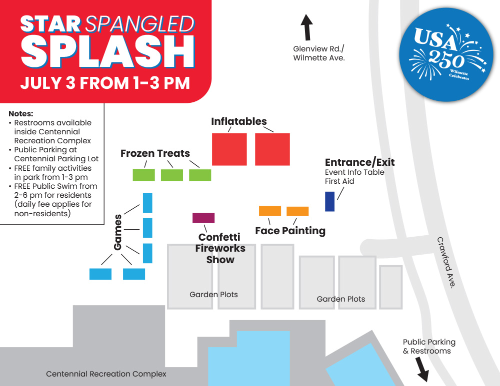 Star Spangled Splash 2026 event map