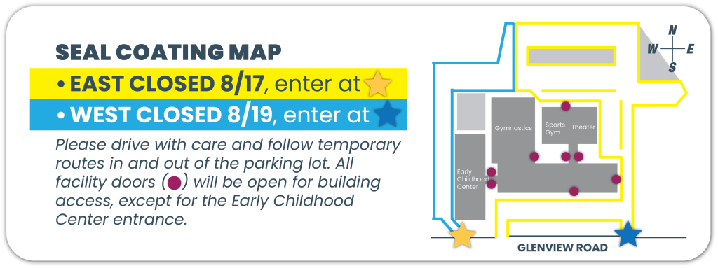 CRC Seal Coating parking lot map